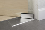 Bodentürschließer von Ufficio Motiv matt Glaspendeltür mit festem Seitenteil DORMA Mundus BTS Variante 2 - Erkelenz