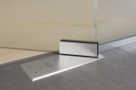 Bodentürschließer von Ufficio Motiv klar 2-flg. Glaspendeltür mit festem Seitenteil DORMA Mundus BTS Variante 5 - Erkelenz