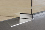 Bodentürschließer von Ufficio Motiv matt 2-flg. Glaspendeltür mit zwei festen Seitenteilen DORMA Mundus BTS Variante 6 - Erkelenz