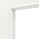 Detailansicht des Lichtausschnitts von Pino Weiß LA 7 Basic Durat Innentür - Huga