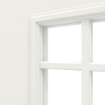 Detailansicht des Lichtausschnitts von Georgia 1 LA Lugano ClassicLine Weißlack Innentür - Hörmann