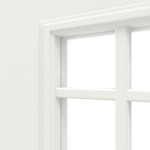 Detailansicht des Lichtausschnitts von Georgia 2 LA Lugano ClassicLine Weißlack Innentür - Hörmann