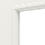 Detailansicht des Lichtausschnitts von Georgia 4 LA Sprosse 1/3 ClassicLine Weißlack Innentür - Hörmann