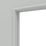 Detailansicht des Lichtausschnitts von Groove 23 LA 24 mittig ProLine Lack Grau RAL 7035 Innentür - Hörmann