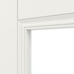 Detailansicht des Lichtausschnitts von Kontura 1 LA Lugano ClassicLine Weißlack Innentür - Hörmann