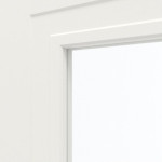 Detailansicht des Lichtausschnitts von Montana 4 LA ClassicLine Weißlack Innentür - Hörmann