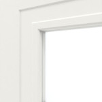 Detailansicht des Lichtausschnitts von Montana 6 LA 1 ClassicLine Weißlack Innentür - Hörmann
