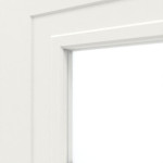Detailansicht des Lichtausschnitts von Montana 6 LA 2 ClassicLine Weißlack Innentür - Hörmann