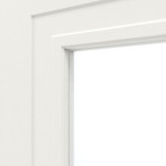 Detailansicht des Lichtausschnitts von Montana 7 LA ClassicLine Weißlack Innentür - Hörmann