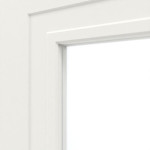 Detailansicht des Lichtausschnitts von Montana 8 LA ClassicLine Weißlack Innentür - Hörmann