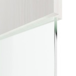 Detailansicht des Lichtausschnitts von Smart 2 quer Basic Durat Pino Weiß Innentür - Huga