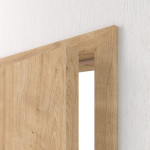 Geöffnete Detailansicht von HUGA Innentür-Set Asteiche Basic Durat stumpfeinschlagend mit Zarge und Drücker