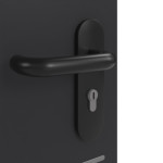 Detailansicht der Oberfläche von GARANT Rauchschutztür Aura 832 Matt RAL 9005 G-TEC