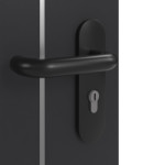 Detailansicht der Oberfläche von GARANT Rauchschutztür Aura 851 Matt RAL 9005 G-TEC