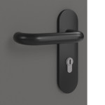 Detailansicht der Oberfläche von HÖRMANN Rauchschutztür Staubgrau RAL 7037 Duradecor ProLine