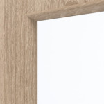 Detailansicht des Lichtausschnitts von GARANT Rauchschutztür Authentic Eiche CePaL mit Lichtausschnitt LA-2