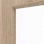 Detailansicht des Lichtausschnitts von GARANT Rauchschutztür Authentic Eiche CePaL mit Lichtausschnitt LA-6