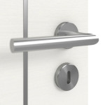 Detailansicht der Oberfläche von GARANT Schallschutztür Corona 751 Quer Authentic Bianco CePaL