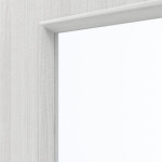Detailansicht des Lichtausschnitts von GARANT Schallschutztür Authentic Grigio GCK08 mit Lichtausschnitt LA-2