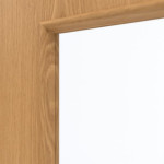 Detailansicht des Lichtausschnitts von GARANT Schallschutztür Eiche Premium GCK08 mit Lichtausschnitt LA-8