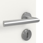Detailansicht der Oberfläche von LEBO Thermotür Weiß 9016 Lebolit-Standard-CPL