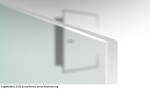 Detailbild ESG ExtraWeiss beispielhaft von Float Klar Schiebetür Ganzglas - Erkelenz