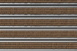 Detailaufnahme von Top-Ansicht von Aluprofilmatte KLASSIK Rips T11PP kokos - Entrada