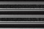 Detailaufnahme von Top-Ansicht von Aluprofilmatte KLASSIK Rips T01PP schwarz / Work B01 schwarz - Entrada
