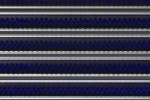Detailaufnahme von Top-Ansicht von Aluprofilmatte KLASSIK Work B06 blau - Entrada