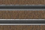 Detailaufnahme von Top-Ansicht von Aluprofilmatte ROYAL Rips T11PP kokos / Minibürste MB01 schwarz - Entrada