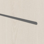 Detailansicht der Lisene von GARANT Wohnungseingangstür Corona 831 Authentic Perl CePaL