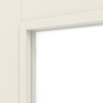 Detailansicht des Lichtausschnitts von Klassik Weiß RAL 9010 Westalack Bretagne 3001-LA Doppelflügeltür - Westag
