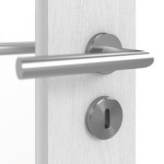 Detailansicht der Oberfläche von HÖRMANN Innentür Rail 1 Eiche Weiß Duradecor DesignLine