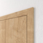 Geschlossene Detailansicht von HUGA Innentür-Set Asteiche Basic Durat stumpfeinschlagend mit Zarge und Drücker