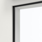 Detailansicht des Lichtausschnitts von TECKENTRUP Innentür-Set Aluminium Rohrrahmentür T30 FireStop ADS90 Schüco mit Lichtausschnitt LA-01 inkl. Blockzarge