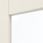 Detailansicht des Lichtausschnitts von GARANT Zimmertür Sylt Weißlack 9010 CePaL mit Lichtausschnitt STL3/3