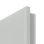 Detailansicht der runden Kante von Groove 11 ProLine Lack Grau RAL 7035 Wohnungseingangstür - Hörmann