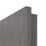 Detailansicht der Postforming-Kante von Doppelflügeltür 4.10 Grigio Eiche CPL inkl. Zarge - Classen