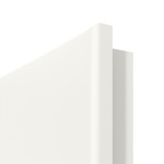 Detailansicht der runden Kante von Kontura 2 LA Sprosse 2/3 ClassicLine Weißlack Doppelflügeltür inkl. Zarge - Hörmann