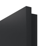 Detailansicht der eckigen Kante von Anthrazit RAL 7016 LA 9 Mattlack Basic Innentür - Huga