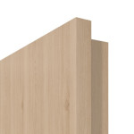 Detailansicht der eckigen Kante von GARANT Schallschutztür Authentic Achat CePaL mit Lichtausschnitt LA-DIN