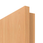 Detailbild der runden Türkante von Buche Basic Durat Innentür - Huga