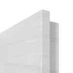 Detailansicht der Premiumkante von GARANT Doppelflügeltür inkl. Zarge Quer Authentic Grigio GCK08 mit Lichtausschnitt LA-DIN