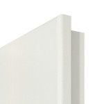 Detailansicht der runden Kante von GARANT Wohnungseingangstür Corona 850 Weiß Struktur Premium CePaL