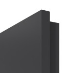 Detailansicht der eckigen Kante von GARANT Wohnungseingangstür Aura 850 Matt Graphitgrau 7024 G-TEC