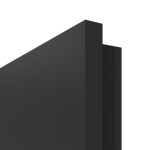 Detailansicht der eckigen Kante von GARANT Wohnungseingangstür Aura 851 Matt RAL 9005 G-TEC