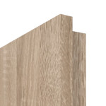 Detailansicht der eckigen Kante von GARANT Wohnungseingangstür Corona 851 Authentic Eiche CePaL