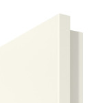 Detailansicht der Premiumkante von GARANT Wohnungseingangstür Corona 834 Snow White CePaL