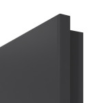 Detailansicht der kleinen Rundkante von GARANT Wohnungseingangstür Aura 850 Matt Graphitgrau 7024 G-TEC