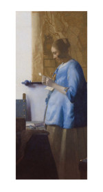 Johannes Vermeer Reproduktion Briefleserin in Blau